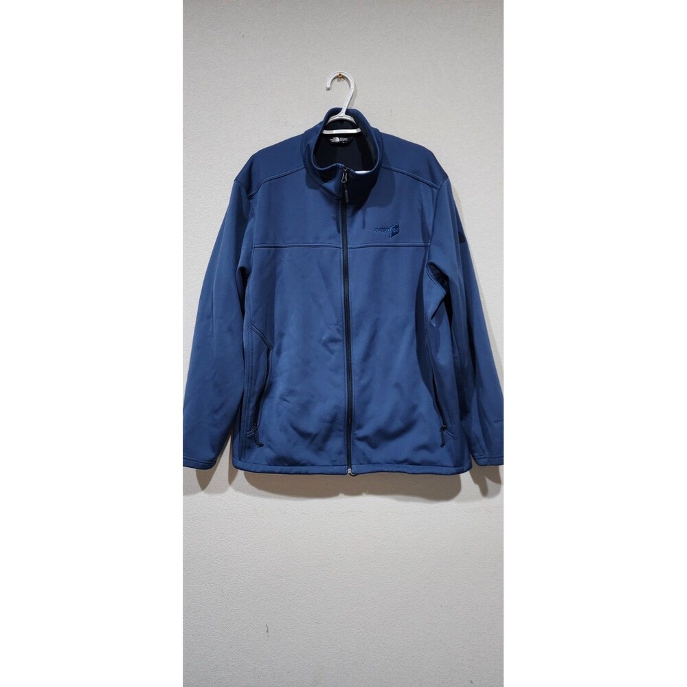 The North Face Mens XXL Ridgewall Soft Shell Jacket Full Zip Gray Logo